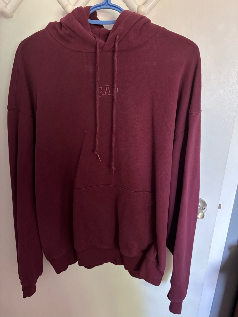 GAP Men's Burgundy Pullover Hoodie
